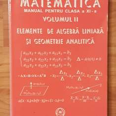 Elemente de algebra liniara si geometrie analitica XI, Profil M1 de Mircea Ganga