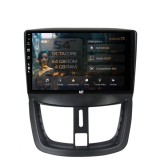 Navigatie HUB64 Peugeot 207, 4GB RAM, Android 13, Octacore, Slot Sim 4G, DSP, GPS, Wi-FI, Carplay, Android Auto, USB, Bluetooth, Waze, Touchscreen, 9