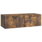 vidaXL Oglindă TV montată pe perete Stejar fumuriu 98 x 41 x 30 cm 899040