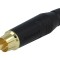 Conector RCA tată aurit negru