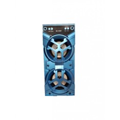 Boxa Portabila Wireless Multimedia Bluetooth/TF Card/USB/Radio FM/AUX, LED, 2x4&amp;quot;, Albastru foto