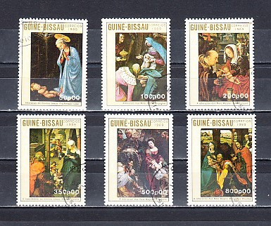 A12 S5 9 - Timbre foarte vechi - Guineea Bissau - arta - picturi foto