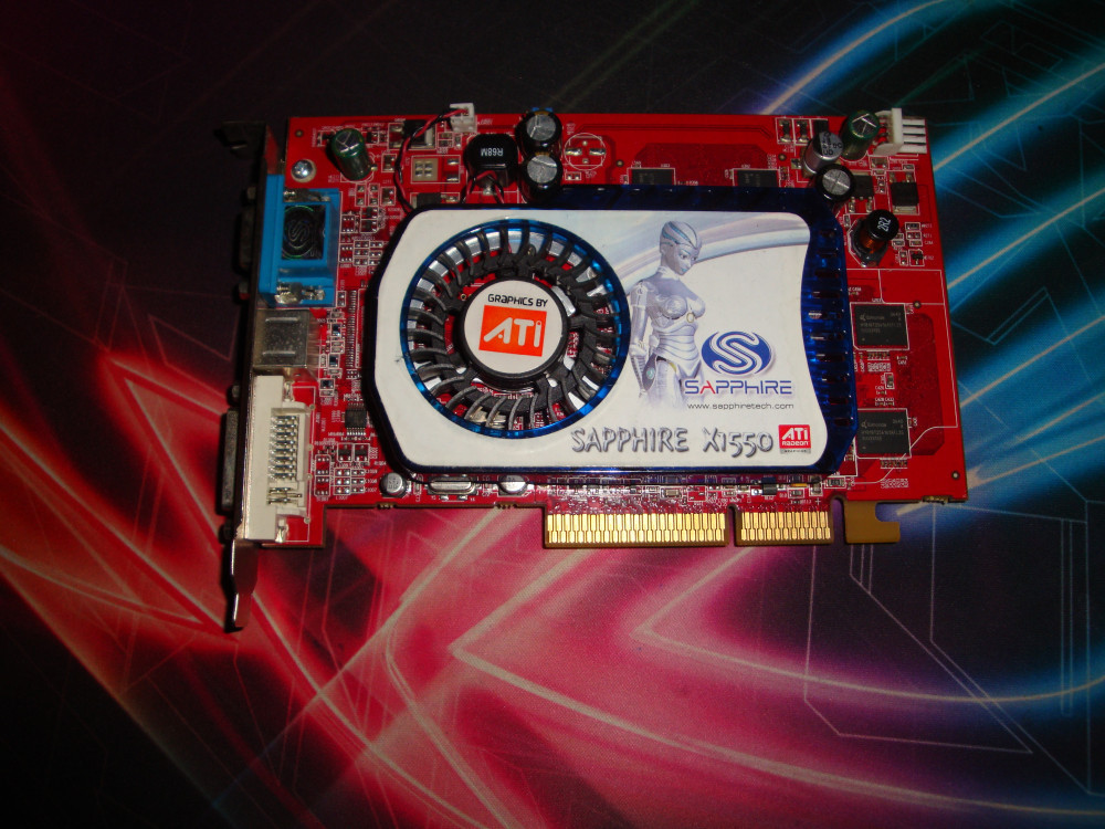 Placa video Sapphire Ati Radeon X1550 256MB DDR2 AGP 8X - de colectie |  Okazii.ro