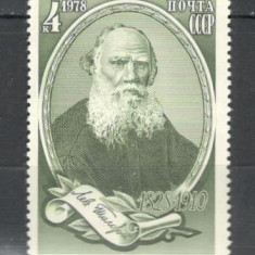 U.R.S.S.1978 150 ani nastere L.Tolstoi-scriitor MU.581