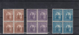 ROMANIA 1941 LP 144 I DUCA VODA HATMANUL UCRAINEI BLOCURI DE 4 TIMBRE MNH