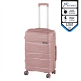 TraveLux Voyager valiză medie cu capac dur 68x45x25 cm aur roz