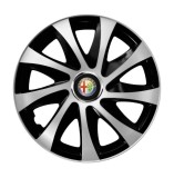 Cumpara ieftin Set 4 capace roti Drift exrta Gri-Negru R14 pentru gama auto Alfa Romeo