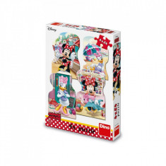 Puzzle Minnie si Daisy, 4x54 piese