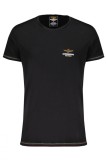Aeronautica Militare Tricou barbati, cu mini logo brodat, Regular Fit, Negru
