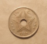 CONGO BELGIAN 10 CENTIMES 1922, Africa