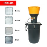 Moara electrica pentru cereale 1.3 kW, 350 kg/h, rezervor 60L
