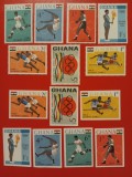 GHANA, SPORT TOKIO- SERIE COMPLETĂ PERF./IMPERF. MNH