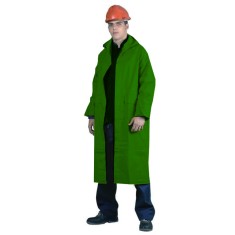 Pelerina Impermeabila cu Gluga PVC Protek, Marime XXL, Verde, Inchidere cu Capse, Pelerina de Protectie, Pelerina Impermeabila de Protectie, Pelerina foto