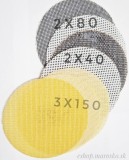 Plase abrazive cu scai 125 mm , Plase abrazive &ndash; alegeți granulația 2ks-K80, 2ks-k40, 3x150