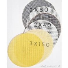 Plase abrazive cu scai 125 mm , Plase abrazive &ndash; alegeți granulația 2ks-K80, 2ks-k40, 3x150