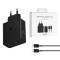 Incarcator Type-C Samsung Super Fast Charging 50W + cablu Type-C, EP-T5020XBEGEU, blister