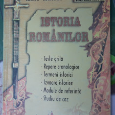 ISTORIA ROMANILOR GIMNAZIU ,CAPACITATE TESTE GRILA , REPERE CRONOLOGICE