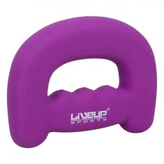 Greutăți Antrenament Liveup Sports, Acoperire Neopren, 1.5 kg, Mov