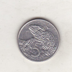 bnk mnd Noua Zeelanda 5 centi 1995 , fauna