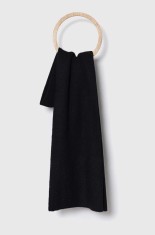 Morgan fular femei, culoarea negru, cu imprimeu