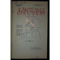 SANZIANA (Revista), Anul I, Numerele 2, Decembrie 1912 si Numarul 3, Ianuarie 1913, Iasi (Colegat !)