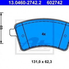 Set placute frana,frana disc MERCEDES CITAN Tila-Auto (415) (2012 - 2016) ATE 13.0460-2742.2