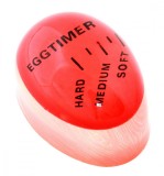 Temporizator de bucatarie pentru gatit oua, cronometru rezistent la fierbere, 5.5 x 4 x 3 cm, rosu/transparent, Oem