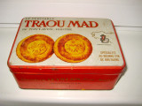 2862-Traou Mad Cutie colectie metal veche de biscuiti. Perioada interbelica.