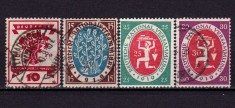 ✅ (S41) Germania Reich 1919 &quot;Congresul National - Weimar&quot; &quot; serie completa Michel 107/110 , stampilate