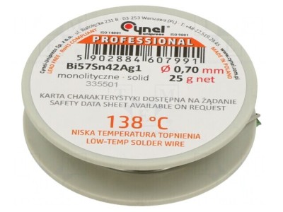 S&amp;acirc;rmă de Lipit Fără Plumb 0,7mm 25g foto