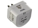 Cumpara ieftin Filtru ADSL HAMA Mufa cu trei poli priza cu trei poli, mufa 6P 4C, alb - RESIGILAT