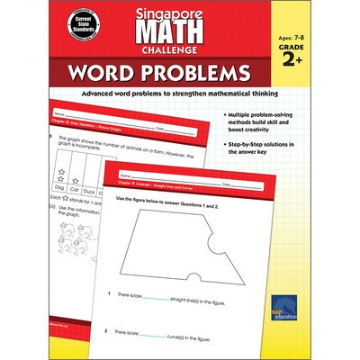 Singapore Math Challenge Word Problems, Grades 2 - 5 foto