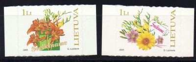 LITUANIA 2005, Flora, MNH, serie neuzata foto