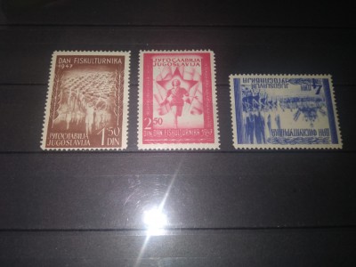 TIMBRE YUGOSLAVIA 1947 foto