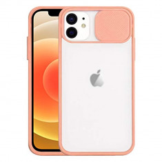 Husa cu protectie camera pentru Iphone 13 Pro Max Orange-Pink foto