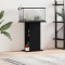 Gossi suport acvariu stejar negru 60,5x36x72,5 cm lemn prelucrat