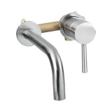 Cumpara ieftin Baterie Lavoar Incastrata Crom Mat Differnz, Monocomanda, Alama, Pipa Fixa, 246mm