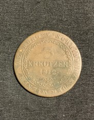 Moneda 3 kreuzer B Austria