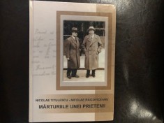 NICOLAE TITULESCU, NICOLAE RAICOVICEANU - MARTURIILE UNEI PRIETENIII CULEGERE DE DOCUMENTE 2003 203 PAG}