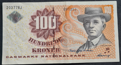 Danemarca 100 coroane kroner foto