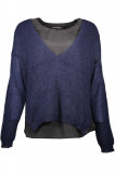 Pulover cu amestec mohair dublaj interior Guess by Marciano, Albastru, M