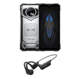 Cumpara ieftin Telefon mobil Doogee S200 VIP, Argintiu, 5G, Dual Display (6.72 +1.32 ) 2.4K, 48GB RAM (12GB+36GB extensibili), 256GB ROM, Android 14, Dimensity 7050,