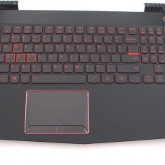 Carcasa superioara cu tastatura palmrest Laptop, Lenovo, Legion Y520-15IKBM Type 80YY, 5CB0P24357, cu iluminare, pentru GTX 1060