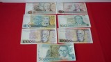 BANCNOTE BRAZILIA CRUZADOS LOT 7 BUC. NECIRCULATE