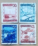Austria 1947-1953 Seria Peisaje Alpine și Lacuri Landschaften Lot 4 Valori Medii Ștampilate - OREF1
