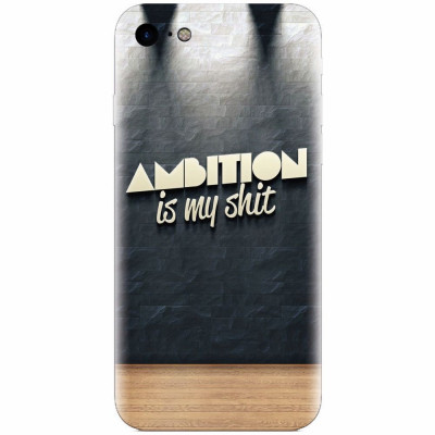 Husa silicon pentru Apple Iphone 6 / 6S, Ambition Is My Shit foto
