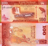 Bancnota Sri Lanka 100 Rupii 2022 UNC, Asia, Bancnote Straine, Numismatica - Noua
