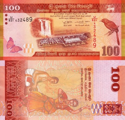 SRI LANKA 100 rupees 2022 UNC!!! foto