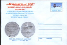 Intreg postal plic nec 2001-75 de ani de la inaugurarea liniilor de navigatie N. foto