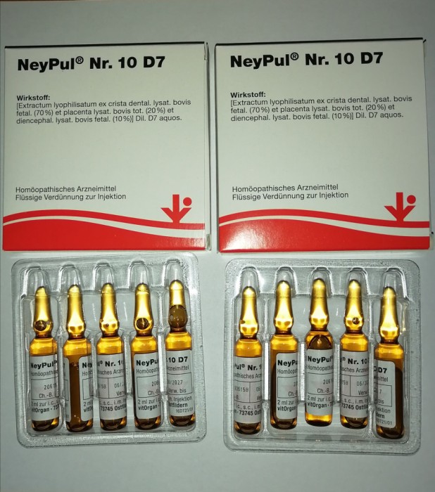 Neypul Nr10 D7 - tratament homeopat paradontoza 5fiole x2ml